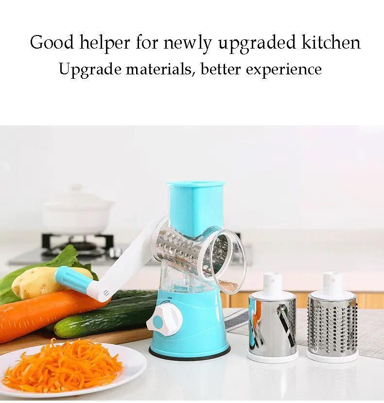 Green vegetable slicer cutter 3cm ABS plastic kitchen essential